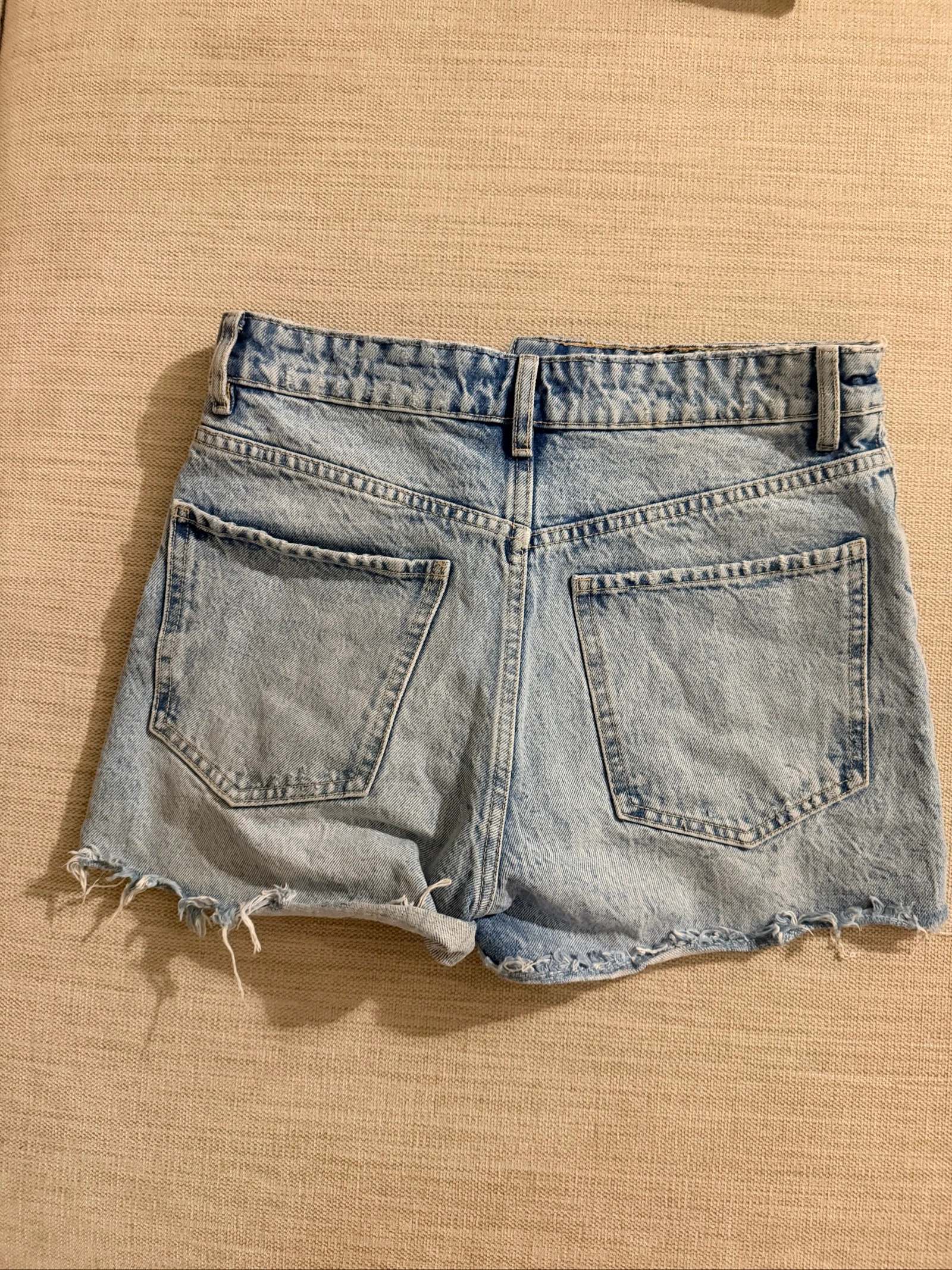 Hoge taille uitgefranjede jeansshorts Zara - Maat S / EUR 36 – photo 6